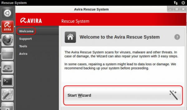  Антивирусный загрузочный LiveDisk от Avira 