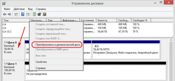  Что такое динамические диски 