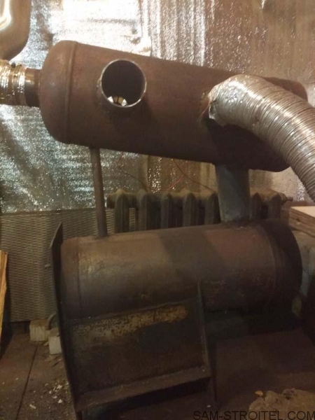 Печь из двух газовых баллонов