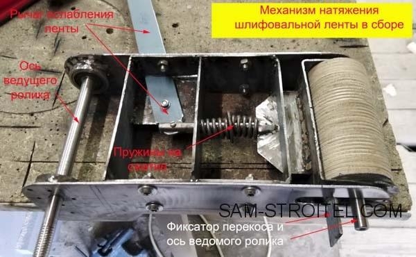 Ленточно-дисковый шлифовальный станок своими руками: чертежи, фото изготовления