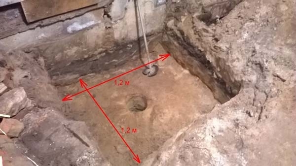 Скважина на воду в гараже Скважина на воду в гараже