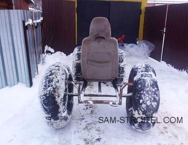 Простой самодельный вездеход из мотоблока